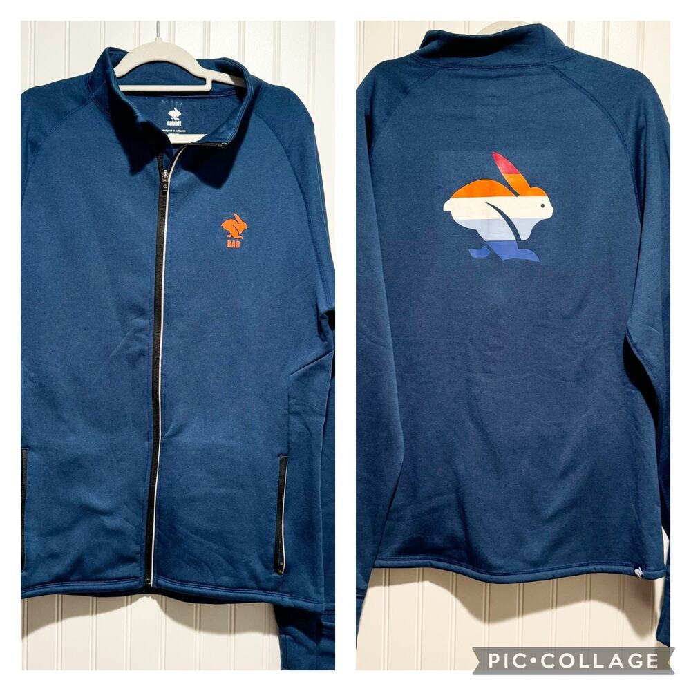 Rabbit Running Rad Track Jacket Mens Large